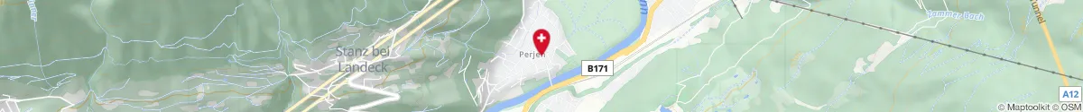 Kartendarstellung des Standorts für Schrofenstein Apotheke in 6500 Landeck
